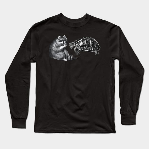 Animal Racoon Turtle Long Sleeve T-Shirt by shirtsyoulike